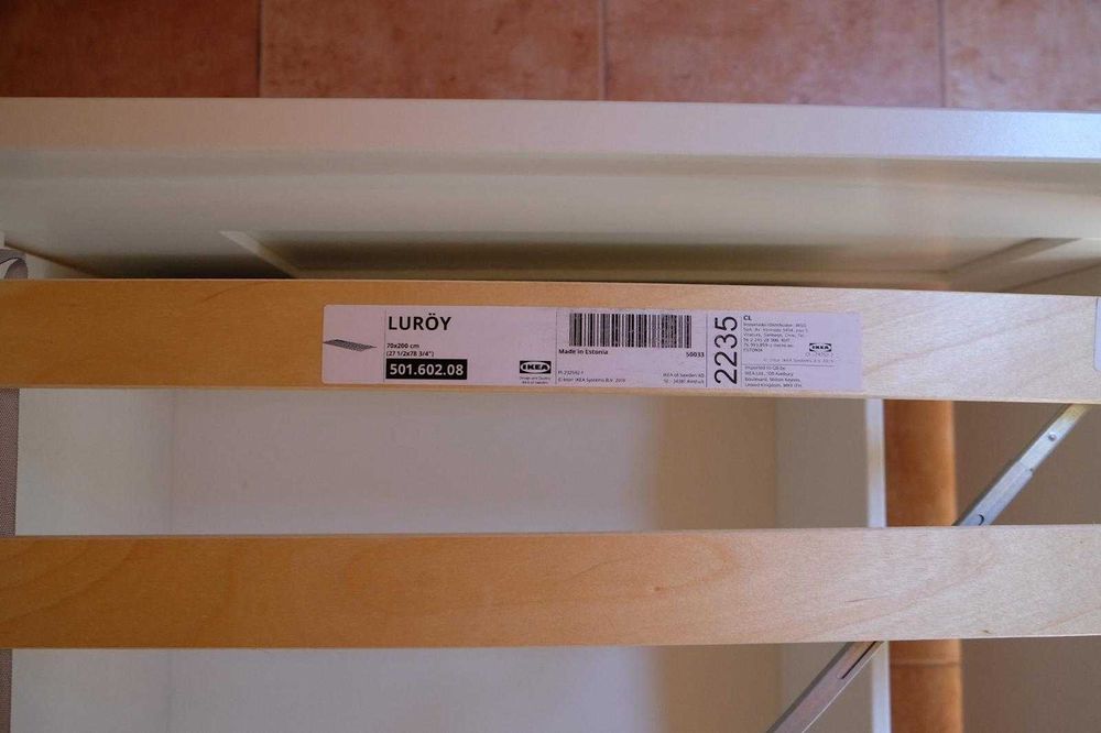 Cama "BRIMNES" Ikea c/arrumação e cabeceira (140x200cm)