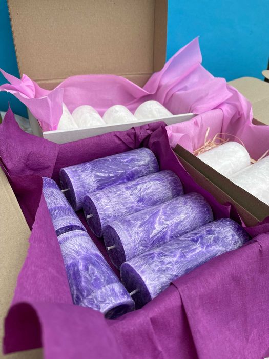 Натуральні свічки ручної роботи