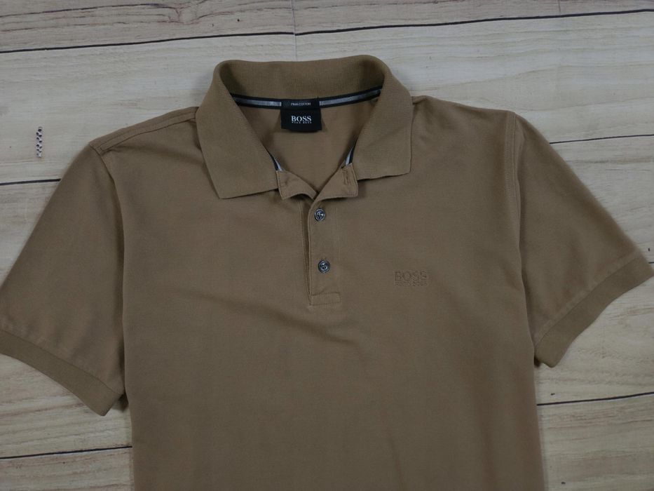 BOSS Ferrara Koszulka Polo Męska Brązowa r. M