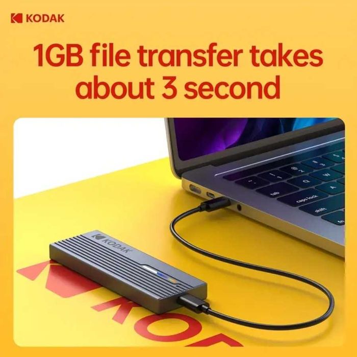 NVMe and SATA M.2 Drawer/Enclosure, USB 3.2 Type-C High-Speed 10 Gb/s64354227447553123