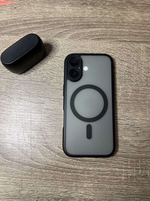 Etui Matte iPhone 16 MagSafe black + GRATIS szkło na ekran!!