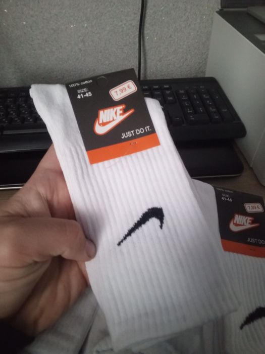 Носки Nike упаковка 285 грн Білі,Високі