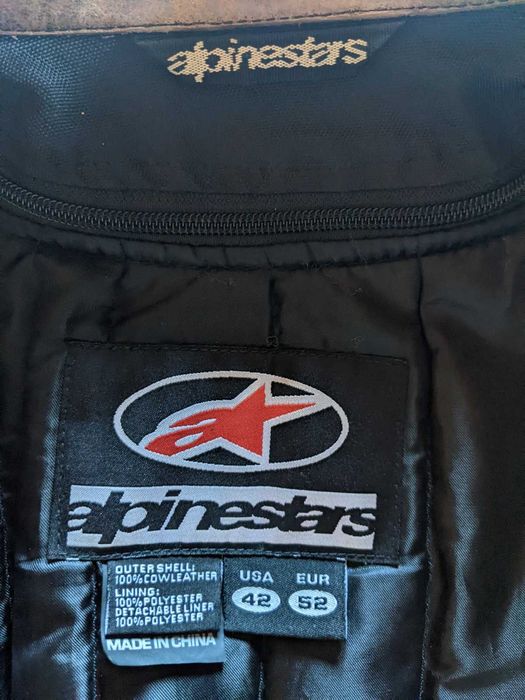 Casaco para moto, Alpinestar 63 em couro