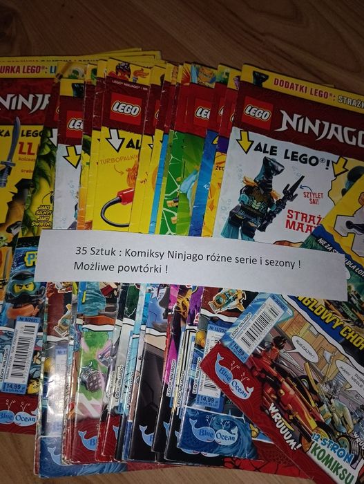 42 gazetki - komiksy Ninjago, 17 Plakatów Ninjago, dużo GRATISÓW