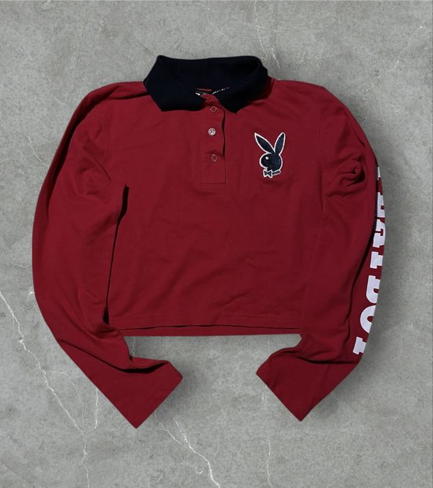 Bluzka damska krótka crop top Polo missguided x playboy M