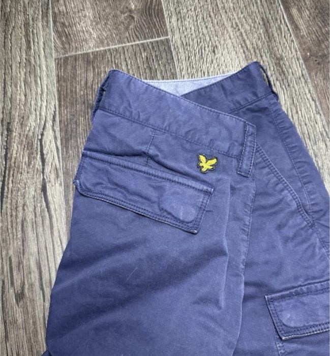 Lyle & scott темно сині шорти шорты тёмно-синие карго