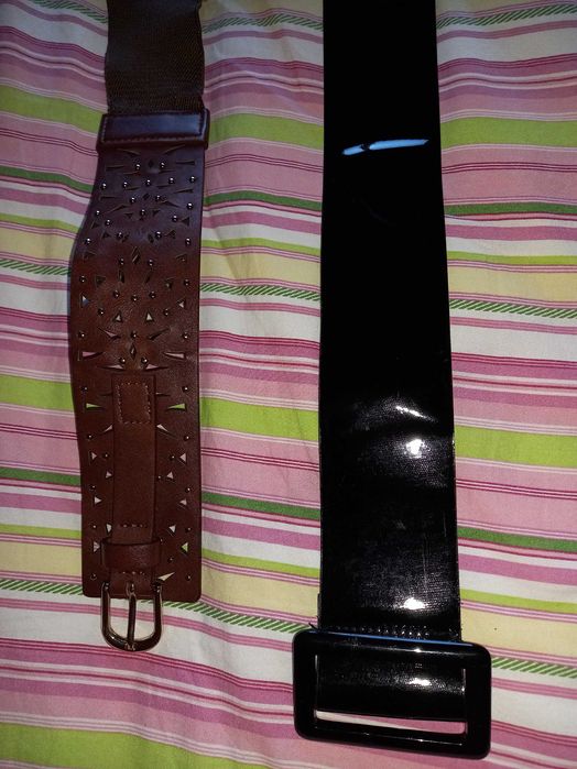 Cintos largos ( 1 preto e 1 castanho)