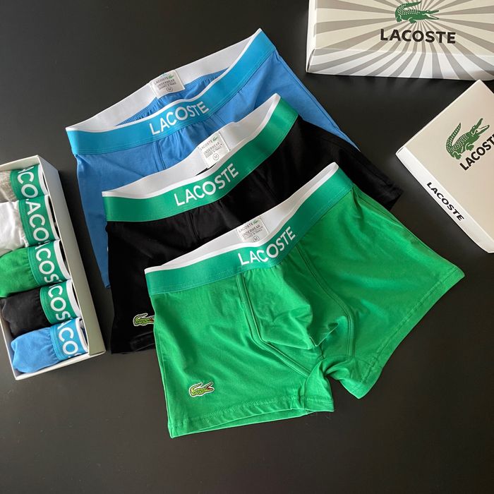 Чоловічі труси люкс якість єгипет Лакоста з аплікацією крокодила