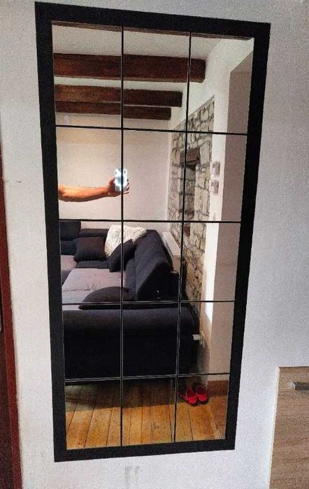 Lustro ścienne akrylowe prostokąty zestaw 9 sztuk 210 x 300 mm