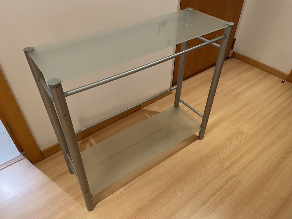 Estante vidro para Hall de entrada