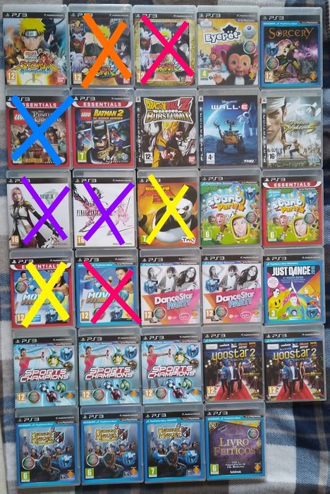 Vários jogos PlayStation 3