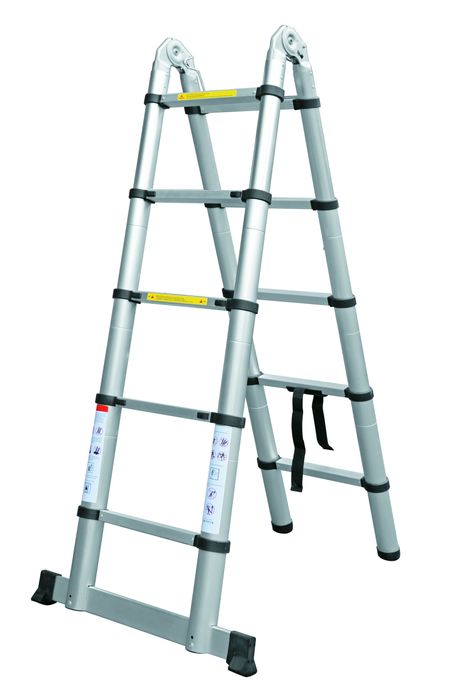 Drabina aluminiowa teleskopowa przegubowa 3.2 m, wys robocza 4.2 m