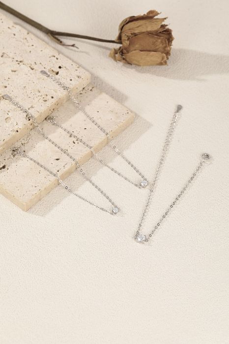 Cрібний браслет з муасанітом 0.1|0.3|0.5 ct “Éliane”