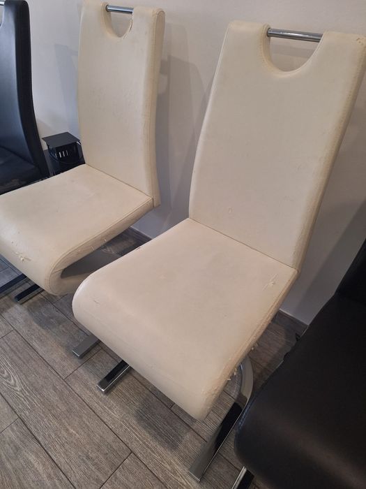 Conjunto Mesa jantar em Vidro, 4 cadeiras e centro de mesa decoratio