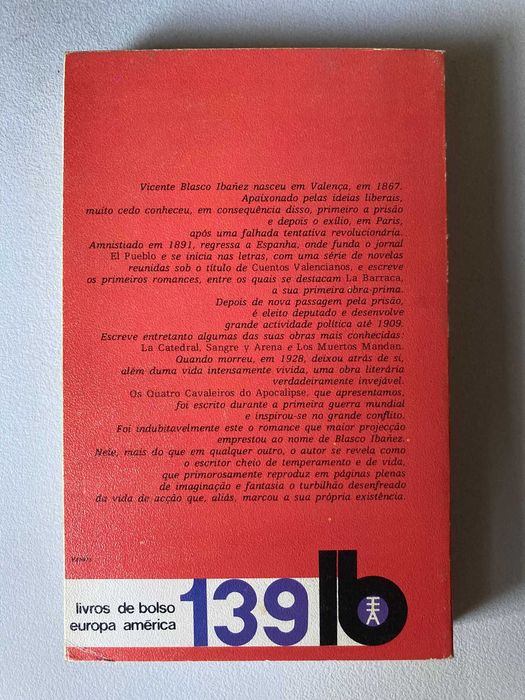 Os 4 Cavaleiros do Apocalipse, de Blasco Ibañez