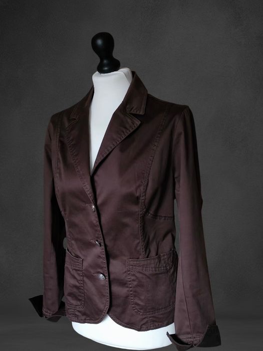 Bronzowa marynarka  taliowana y2k downtown avantgarde vintage office