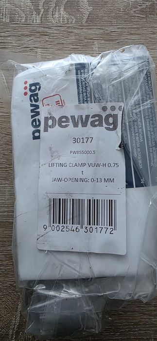 Zacisk do podnoszenia blach 0.75T Pewag