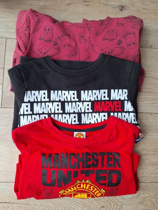 Zestaw komplet ubrań chłopięcych 128 Manchester Marvel Hummel Harry Po