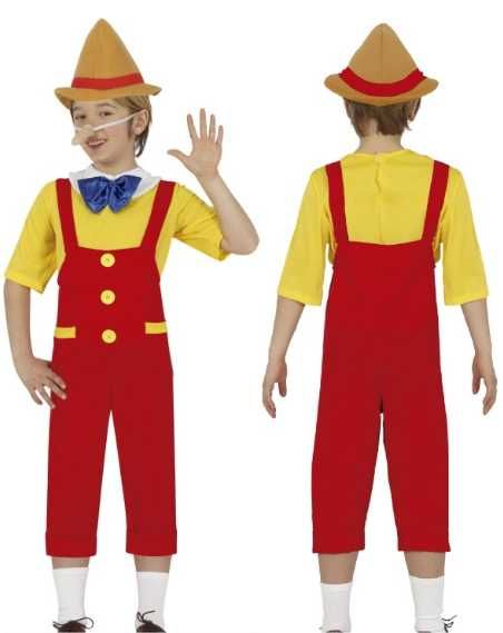 Strój Kostium Chłopiec Kukiełka PINOKIO Marionetka Karnawał Bal 7-9 lat