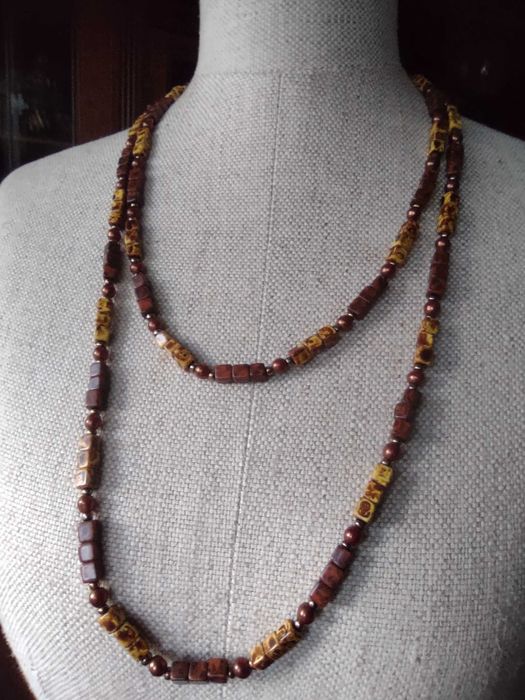 Stary naszyjnik szkło weneckie Murano