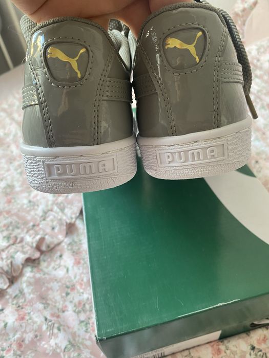 Adidasy Puma lakierowane kokarda rozmiar 38