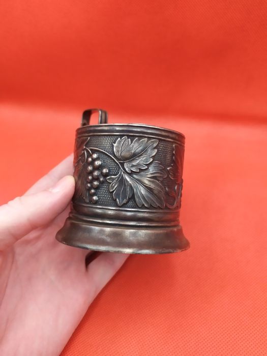 Мельхиор подстаканник Киев СССР советский МНЦ серебрение