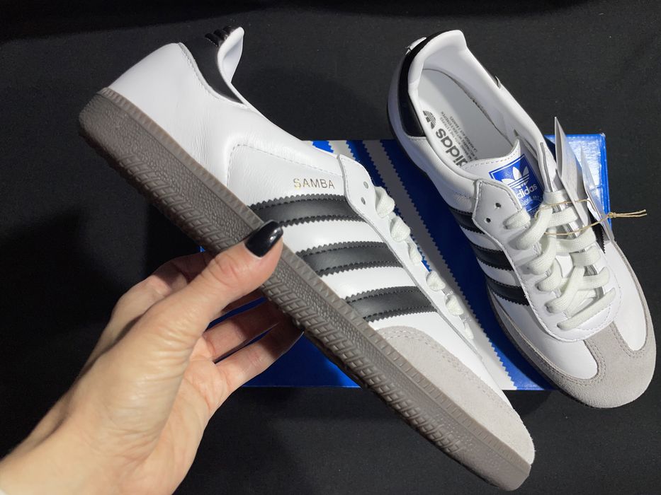 Кросівки Adidas Samba OG білі оригинал кроссовки