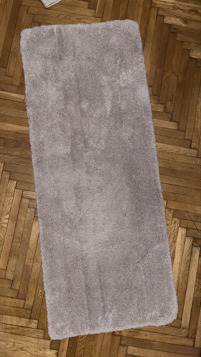 Mały dywan nowy szary beżowy 150x60