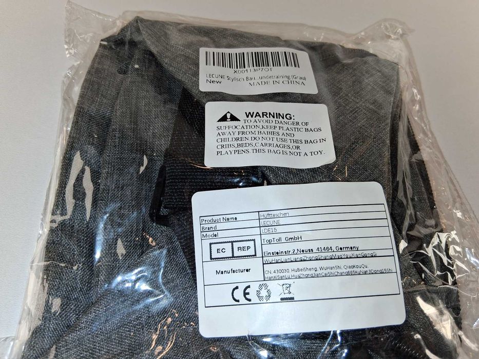 Y118 Szara Nerka Saszetka Na Pas Torba Biodrowa Podróżna