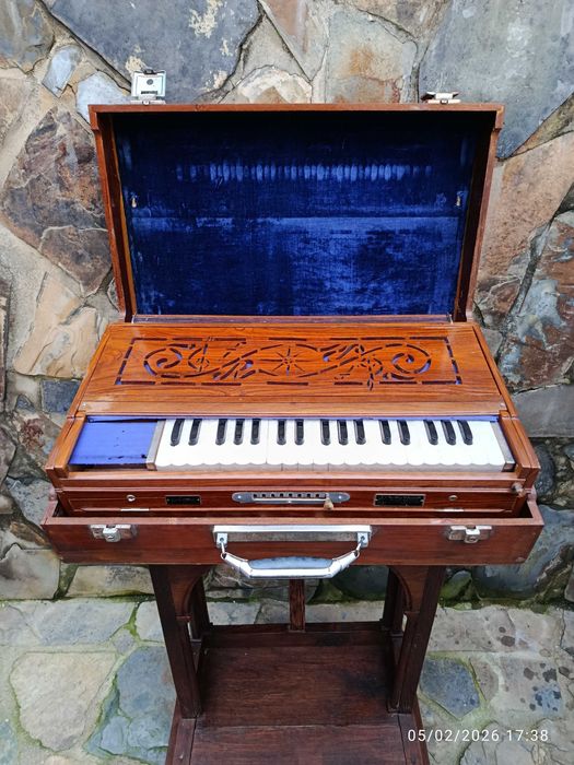 Harmônio Bájá Índia Anos 60 Funciona na Perfeição Som Incrível