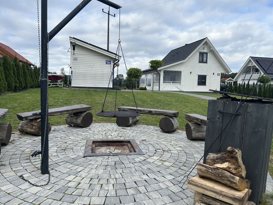 Domek Fuleda Mazury Sauna Jacuzzi Kominek