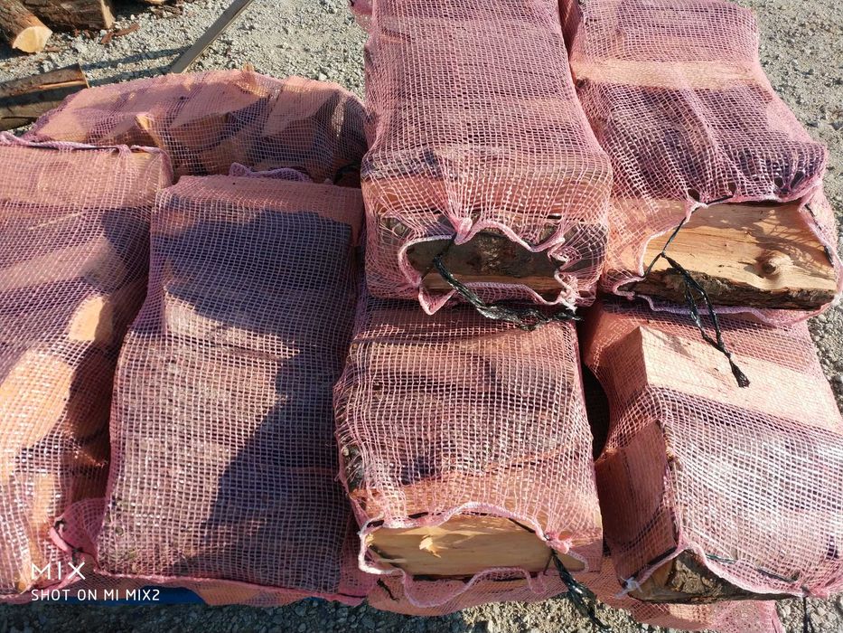 Drewno do wędzenia na ognisko ,opałowe Dąb Olcha Brzoza na worki  40 l