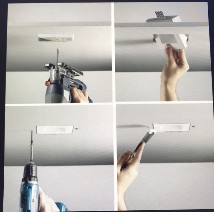 Projetor de encastrar lâmpadas Led gu10. Aplique tecto