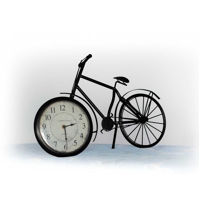 Zegar Quartz - metalowy rower Landon Tyler London