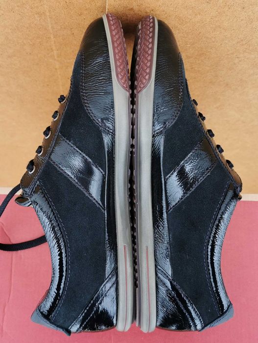 Кожаные кеды кроссовки полуботинки Ecco spin 42 р. Оригинал