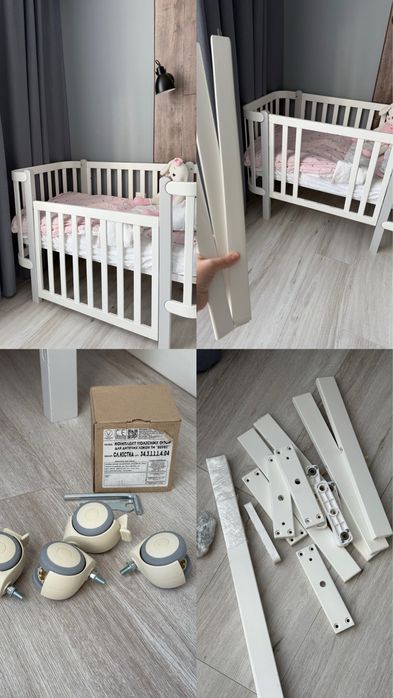 Ліжечко дитяче Veres Monaco, +маятник, +коліщатка, +матрац