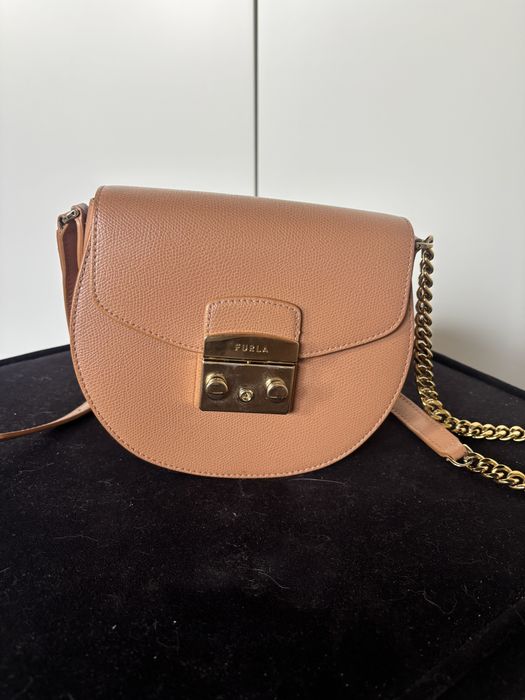 Furla torebka crossbody caramel