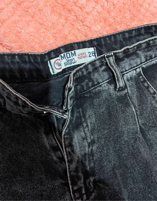 Джинси мом джимсы мом серые сірі чорні черные