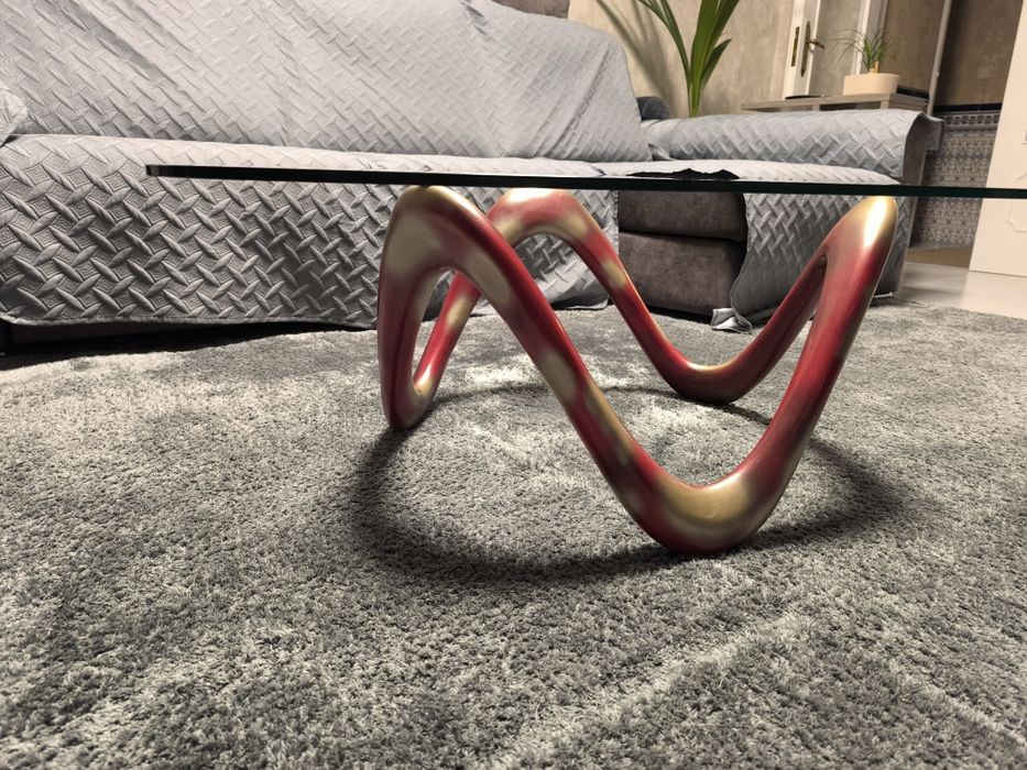 Mesa de centro em vidro