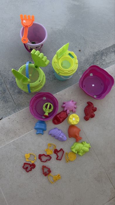 Conjunto de brinquedos de praia