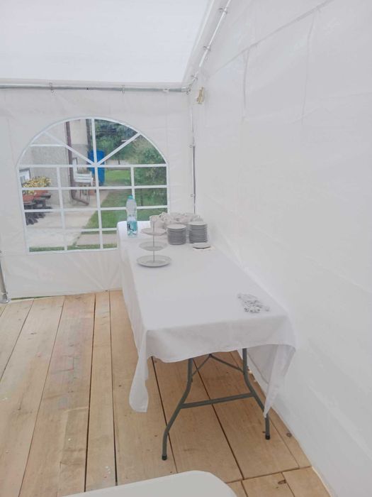 Wynajem namiotów imprezowych, krzeseł, stolików, zastawy stołowej