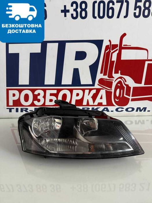 Оригінальна фара права Audi A3 8P рестайлінг 2008-2012 галоген 8P0941004