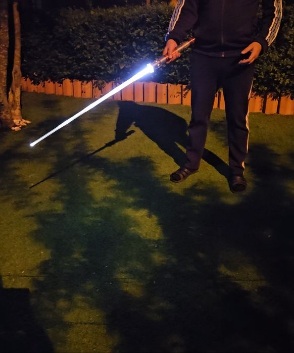 A Saga Star Wars, Sabre de luz 3D de A Ascensão Skywalker com luz, acessório para cosplay
