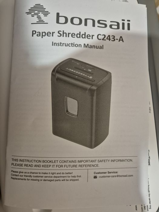 Шредер BONSAII C243-A офісний