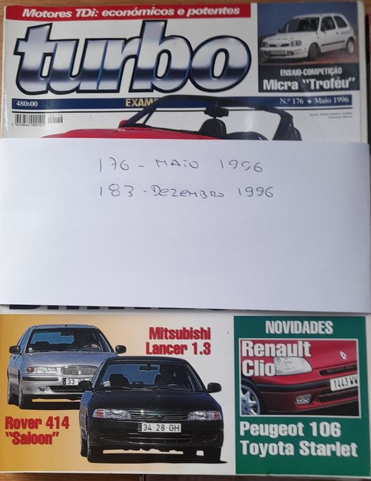 Revistas automóveis turbo