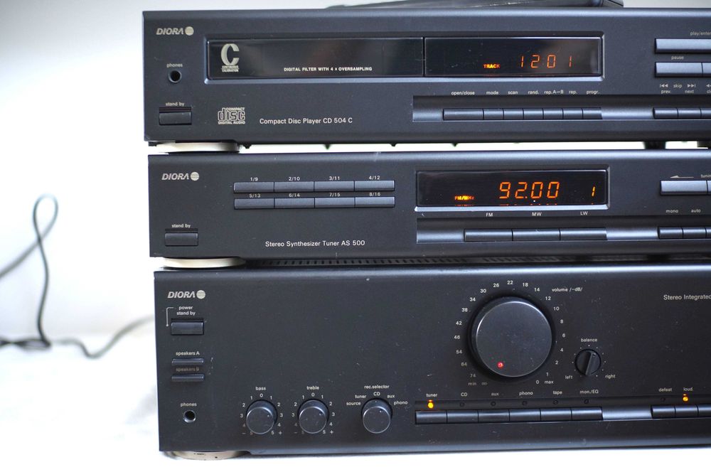 Wieża Diora WS 504B, AS 500, CD 504C, PA 504 - wersja eksportowa