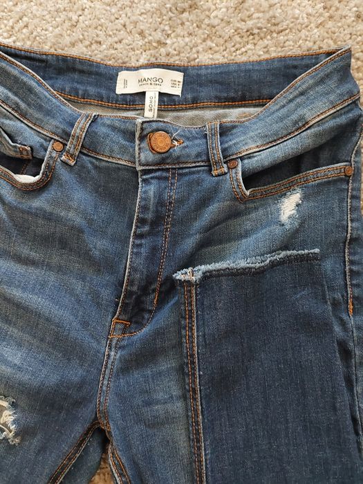 Стильные красивые джинсы, фирмы Манго, темно синий цвет