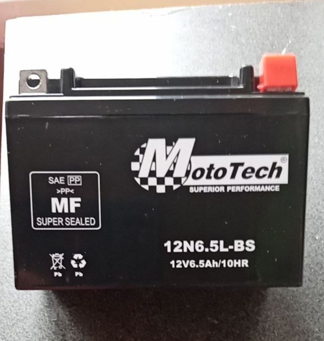 Новий Акумулятор MotoTech 12N6.5L-BS 12V 6.5Ah
