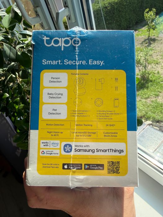Kamera TP-LINK Tapo C220 Wewnętrzna, Wi-Fi, Kamera obrotowa biała