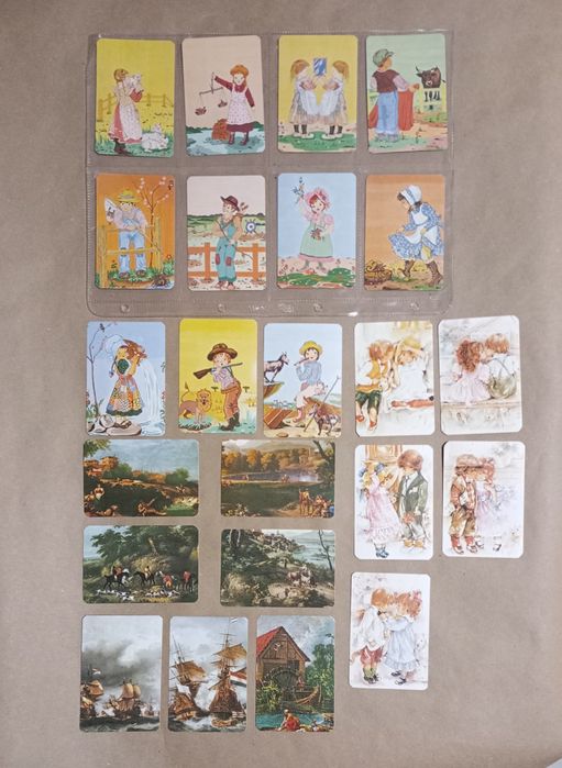 Coleção 23 calendários de bolso do ano de 1986